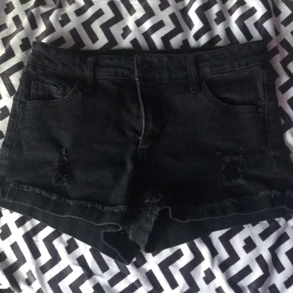 Celebrity Pink black ripped shorts